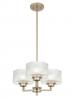 MORENO 3 LIGHT ANTIQUE SILVER PENDANT